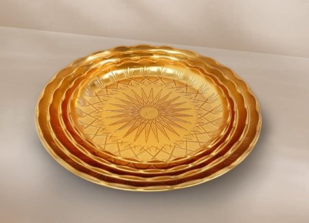 صواني دهبي بلاستيك مقوى